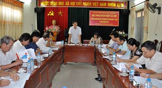 Sơn Tây tổ chức hội nghị phản biện xã hội đối với Dự thảo Nghị quyết về nhiệm vụ phát triển kinh tế - xã hội 6 tháng cuối năm 2018.